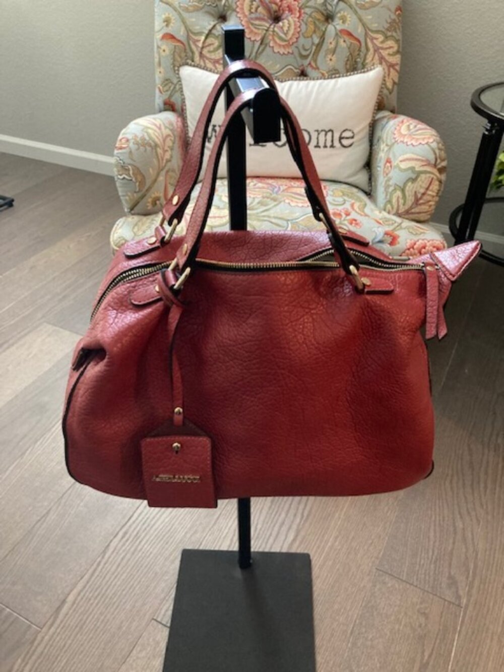 Genuine Leather Slouchy Bag - Designer